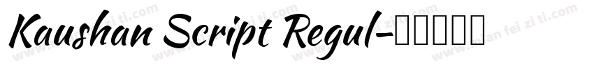 Kaushan Script Regul字体转换
